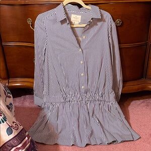 Kate Spade Navy and White Striped Dress